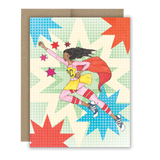 Super Crayon - Stars - Notecard