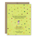 Lime green notecard back 