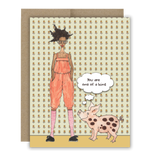 One Of A Kind Pig Notecard