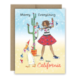 Merry Everything from California Notecard