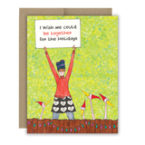 I Wish We Could Be Together for the Holidays Notecard