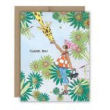 Giraffe Snacks - Thank you Notecard