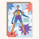 NEW! Super Crayon Purple - 5" x 7" Greeting Card