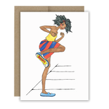 Booom! Girl - Notecard