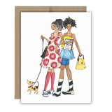 Friends With Dog Notecard