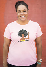 Brown Crayons Be Distracting! Pink Short Sleeve Organic Shirt