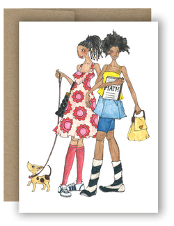 Friends With Dog - Notecard