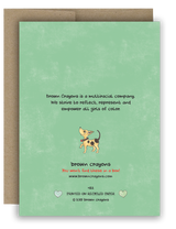 Friends With Dog Vibrant - Notecard