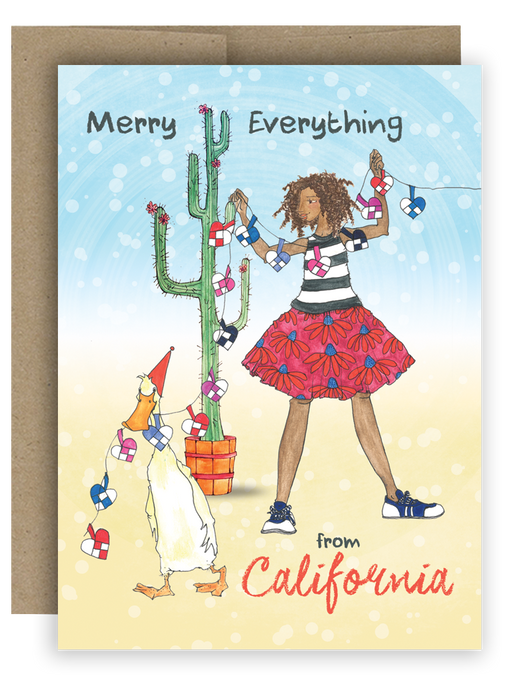 Merry Everything from California - Holiday Notecard