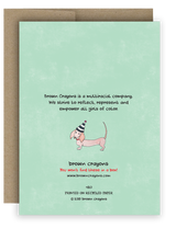 One Of A Kind Dog - Notecard
