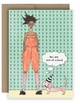 One Of A Kind Dog - Notecard