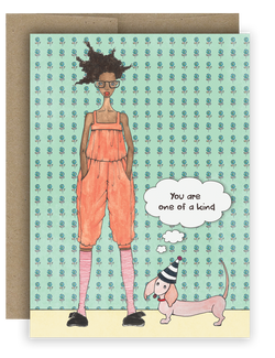 One Of A Kind Dog - Notecard