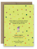 Unicorn Ice Capades - Happy Birthday Notecard