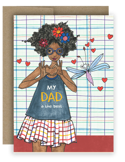 My Dad is the Best - Notecard