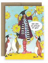 Proud Penguins - Graduation Notecard