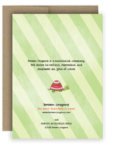 Notecard 4 x 5.5" - Tulip Umbrella