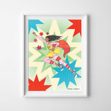 Wall Print - Super Crayon - Stars - 2 Sizes!