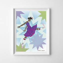 Wall Print - Kick! - 2 Sizes