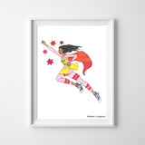 Wall Print - Super Crayon Plain - 2 Sizes!