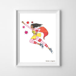 Wall Print - Super Crayon Plain - 2 Sizes!